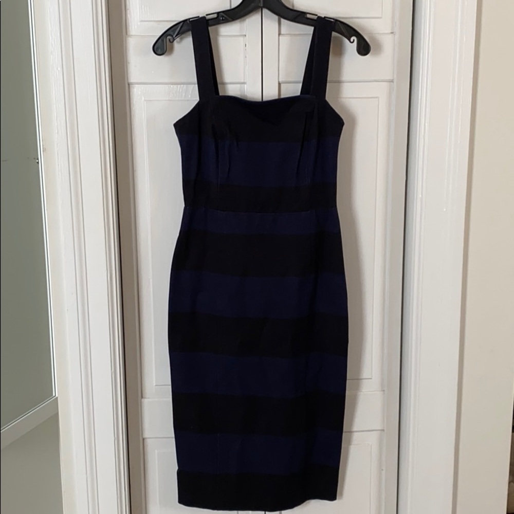 NEW Banana Republic striped ponte sheath dress, 0